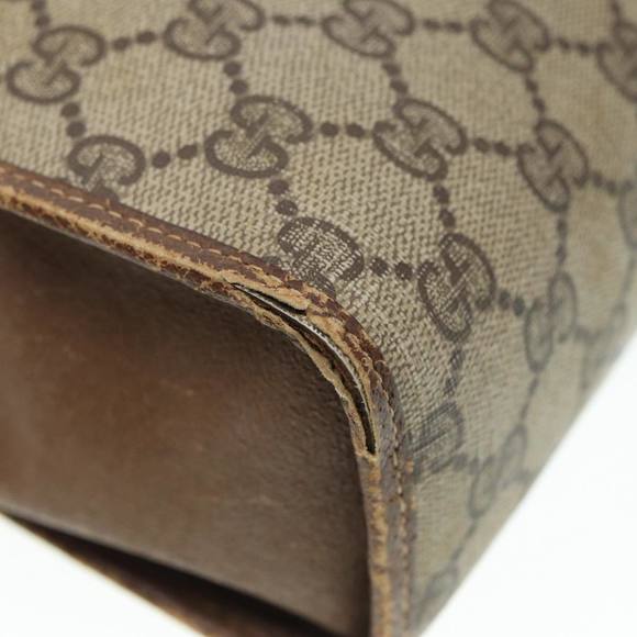 GUCCI GG Supreme Web Sherry Line Clutch Bag PVC Beige Red 89 01 031 Auth 89507 - Picture 16 of 16